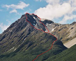 South West Ridge, Peak 2038m